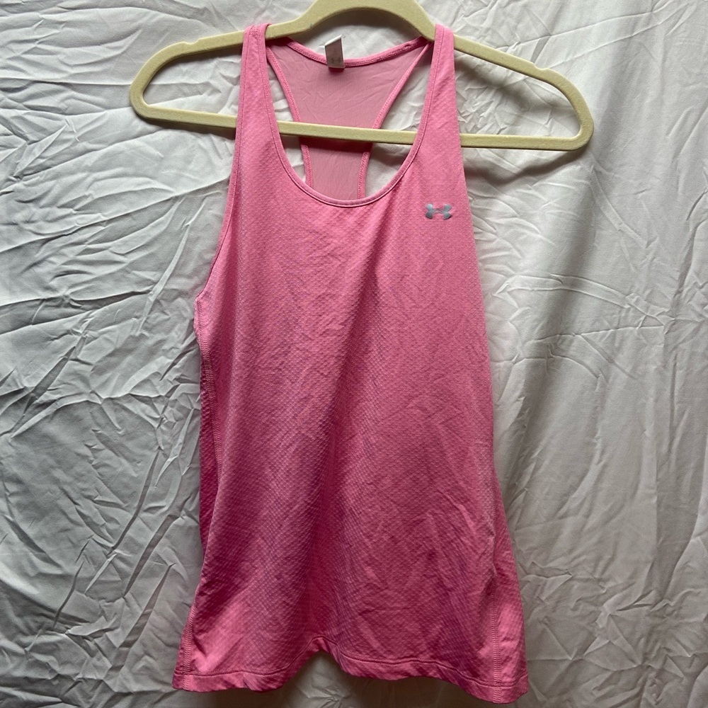 UNDERARMOUR Pink Fitted Workout Tank